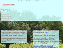 Tablet Screenshot of harbournevineyard.co.uk